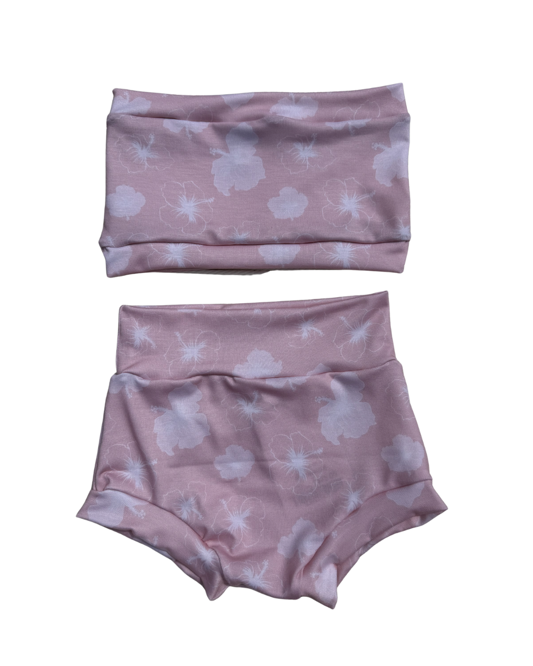 Bummies Tube Top Set - Pink Hibiscus