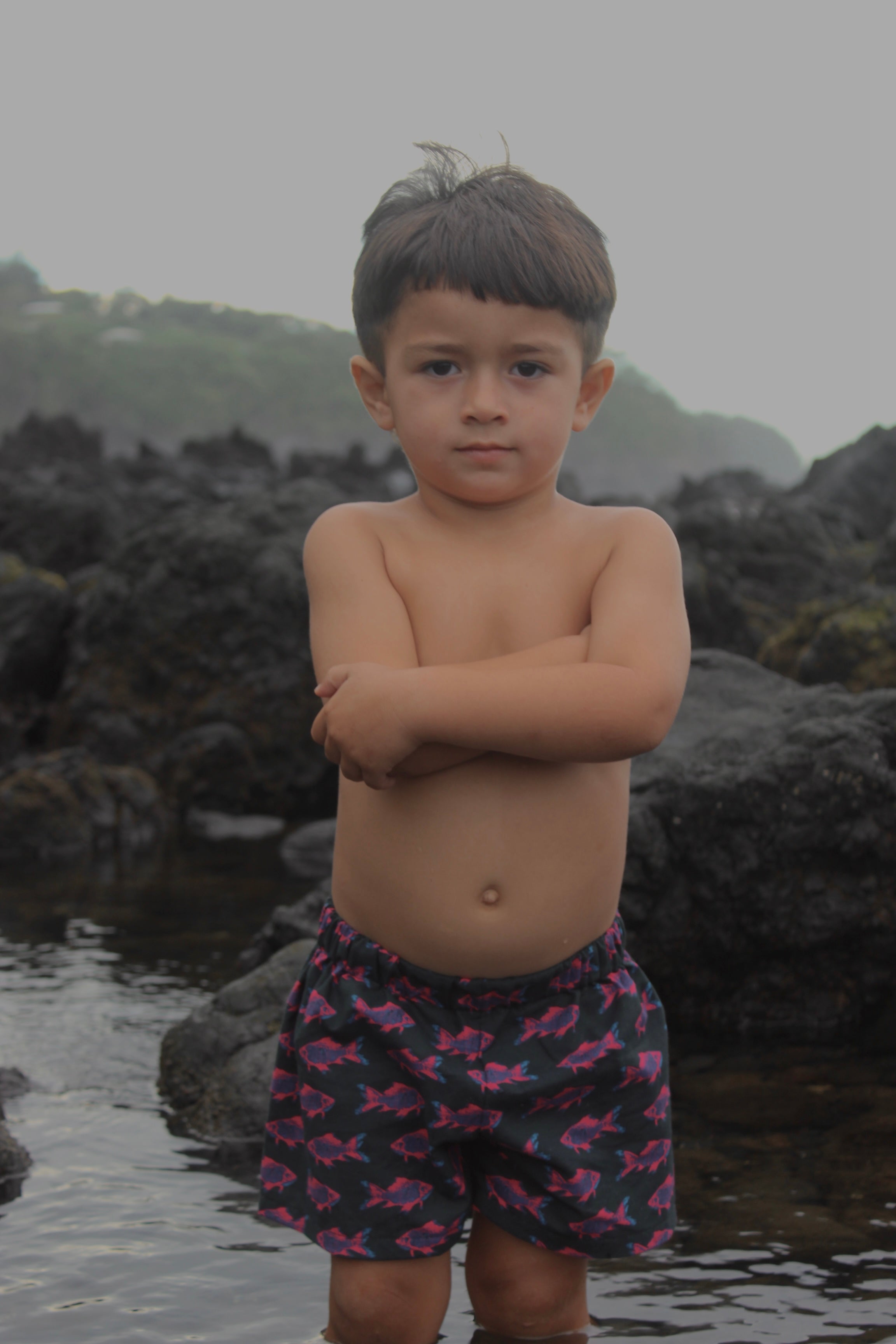 Keiki Kane Shorts - 'Ele Ele Menpachi