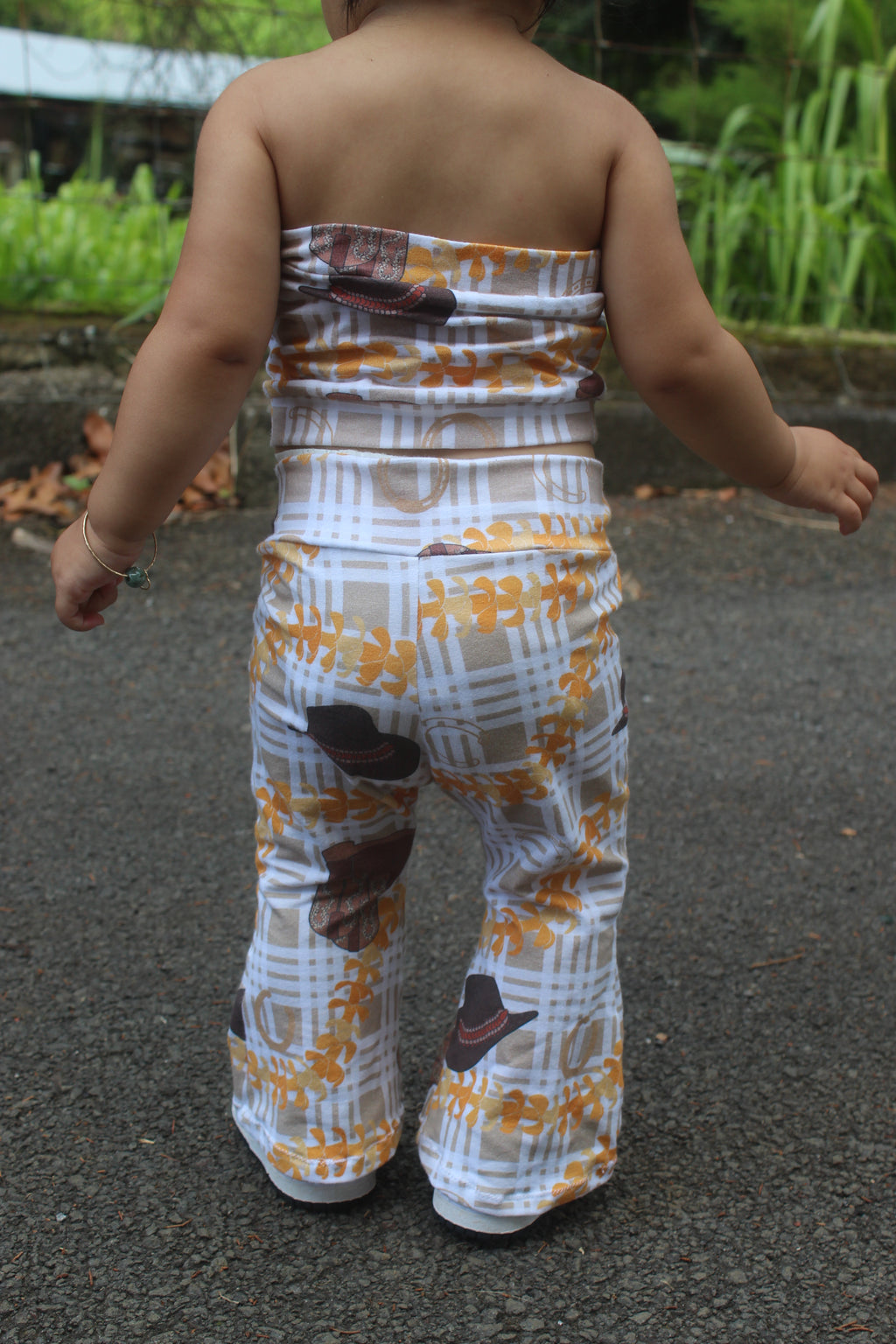 Paniolo Tube Top Bell Bottom Set